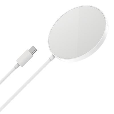 Беспроводное зарядное устройство магнитное MagSafe HOCO CW28 15W белое