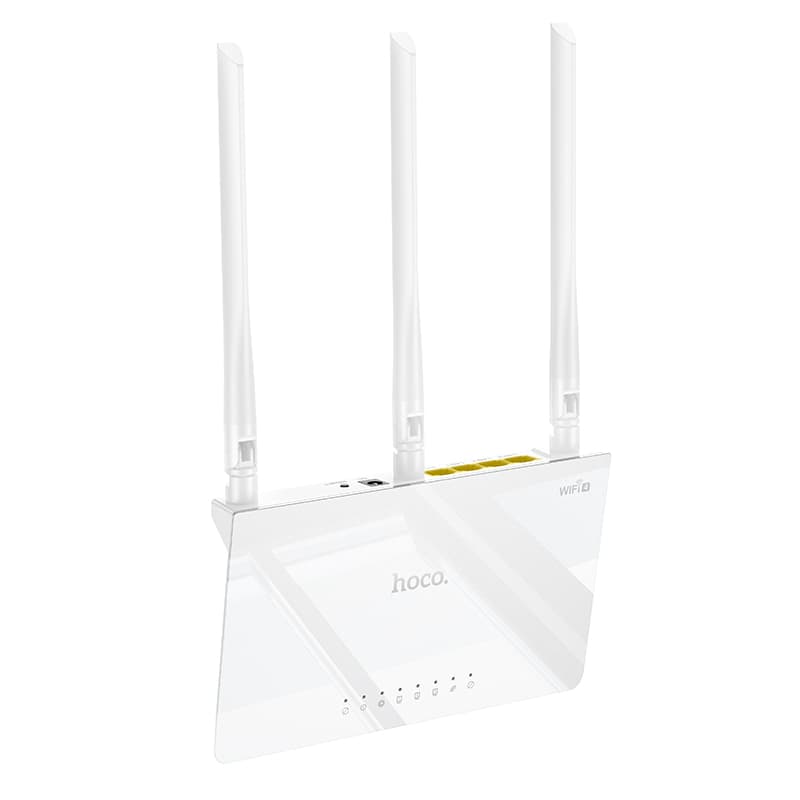 Маршрутизатор Роутер Hoco HI30 Wi-Fi4 2.4G 300Мбит/с белый Маршрутизатор Роутер Hoco HI30 Wi-Fi4 2.4G 300Мбит/с белый
