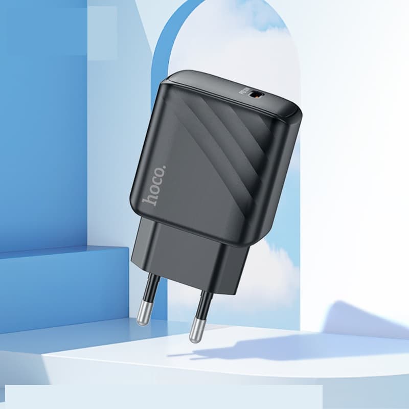 Изображение Сетевое зарядное устройство Адаптер Блок питания HOCO CS22A PD 30W Type-C USB-C черное фото Сетевое зарядное устройство Адаптер Блок питания HOCO CS22A PD 30W Type-C USB-C черное
