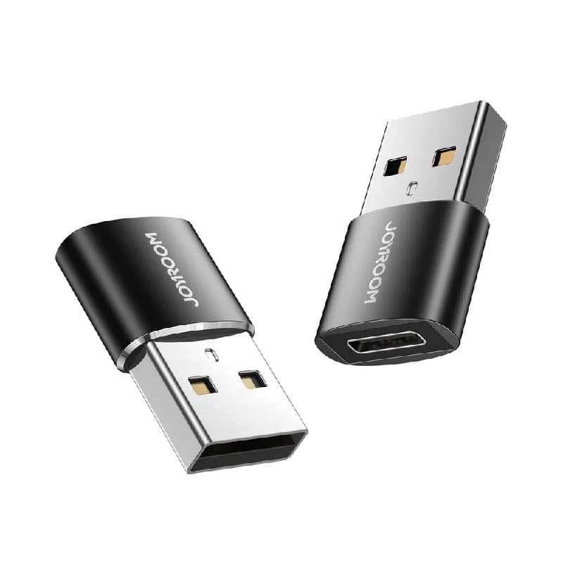 Адаптер переходник OTG с USB на Type-C USB Joyroom S-H152 2шт черный