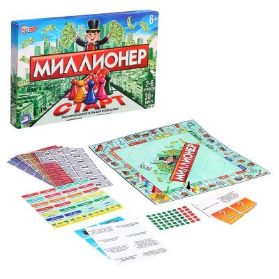 Настольная бизнес игра Миллионер Умные игры