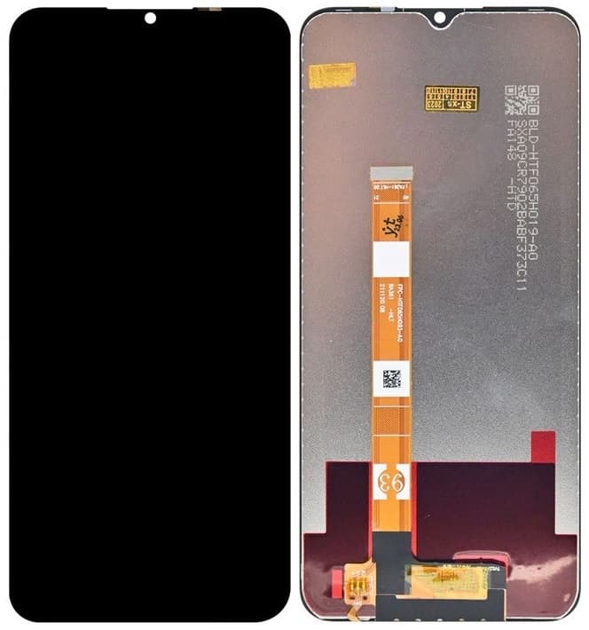Дисплей для Realme C11/C12/V3/Q2i/Narzo 30A/Oppo A15/A15s (G) + тачскрин черный o