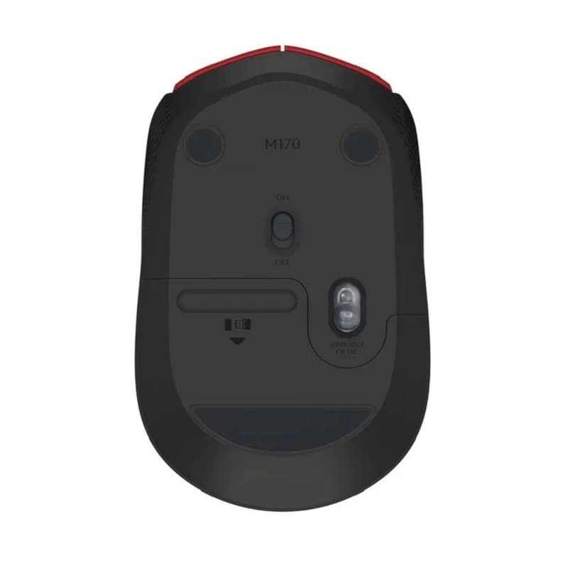 Мышь беспроводная Logitech M170 1000dpi красная