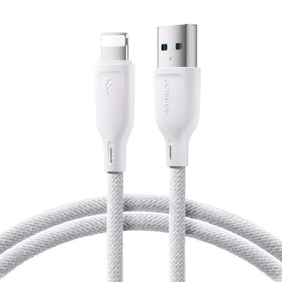 Кабель для зарядки iphone Lightning Joyroom SA34-AL3 1м 3A нейлоновая оплетка белый