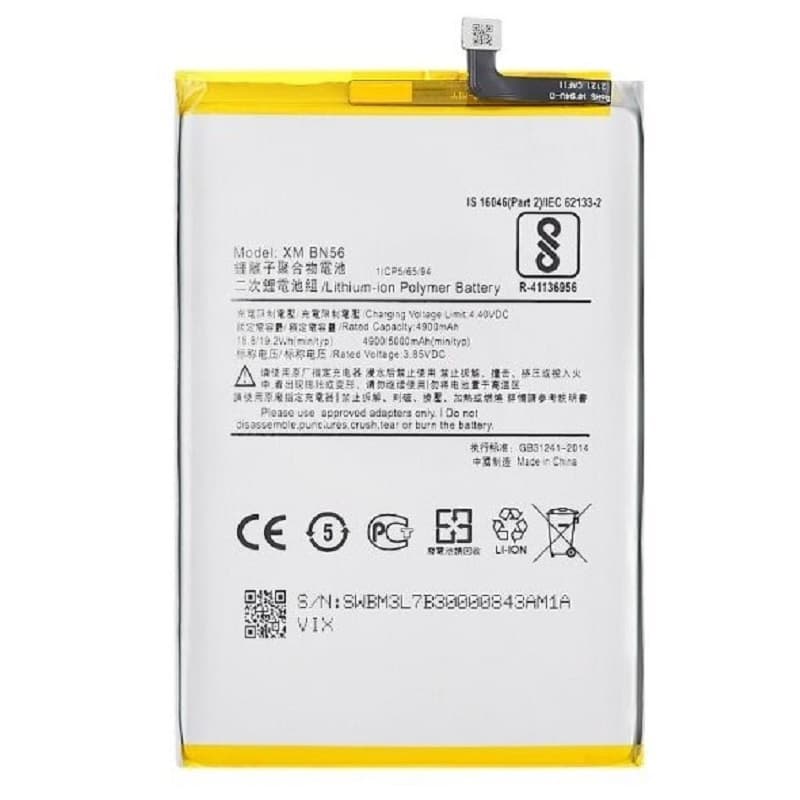 Изображение Аккумулятор для телефона Xiaomi Redmi 9A/9C BN56 VIXION 4900mAh фото Аккумулятор для телефона Xiaomi Redmi 9A/9C BN56 VIXION 4900mAh