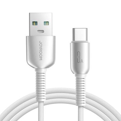 Кабель для зарядки Type-C USB Joyroom S-A51 1.2м 3A в нейлоновой оплетке светло-серый