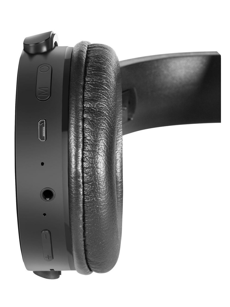 Изображение Наушники беспроводные накладные DEFENDER FreeMotion B555 Bluetooth черные фото Наушники беспроводные накладные DEFENDER FreeMotion B555 Bluetooth черные