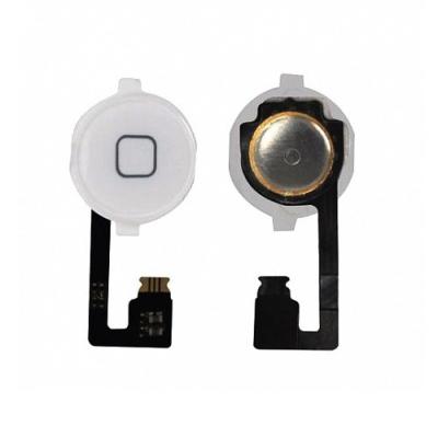 Шлейф для iphone 4G на кнопку Home белый