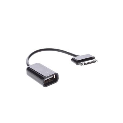 Кабель адаптер переходник OTG с USB на Galaxy Tab черный