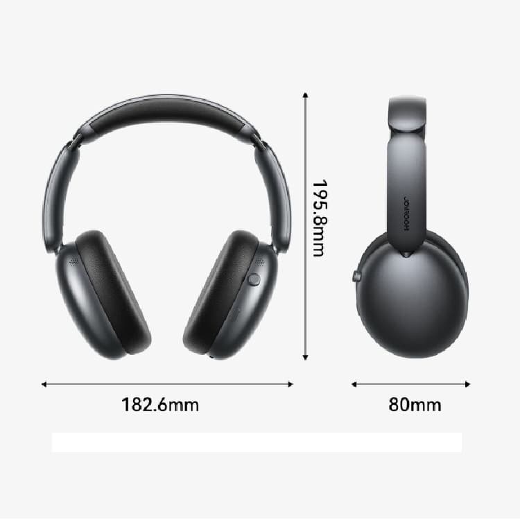 Изображение Наушники беспроводные накладные Joyroom JR-JH1 BT 5.4 черные фото Наушники беспроводные накладные Joyroom JR-JH1 BT 5.4 черные