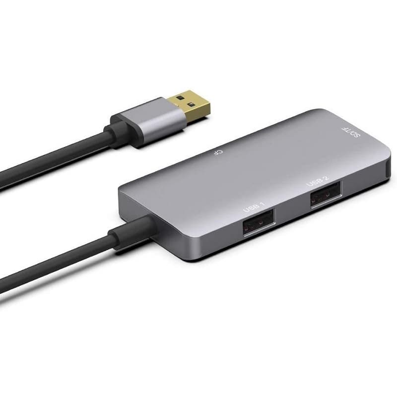 Картридер Onten OTN-8107 для USB 3.0 на 2 порта USB 3.0/SD/TF/CF серый Картридер Onten OTN-8107 для USB 3.0 на 2 порта USB 3.0/SD/TF/CF серый
