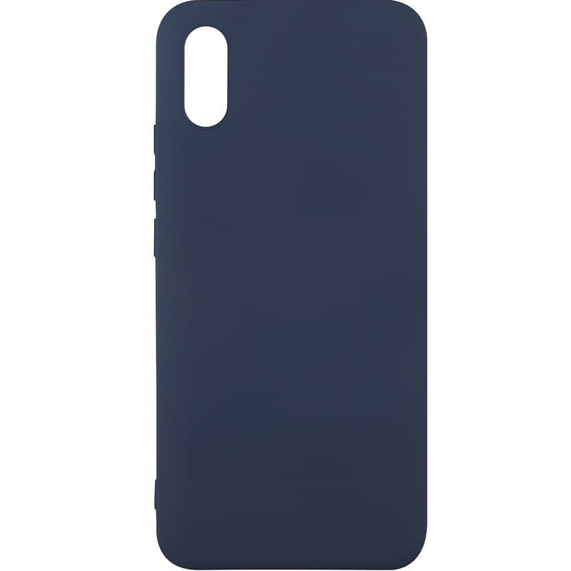 фото Чехол накладка для Xiaomi Redmi 9A Red Line Ultimate силикон темно-синяя