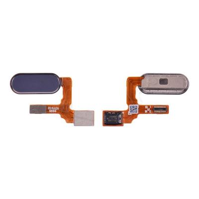 Шлейф для Huawei Honor 9 на кнопку HOME в сборе серый