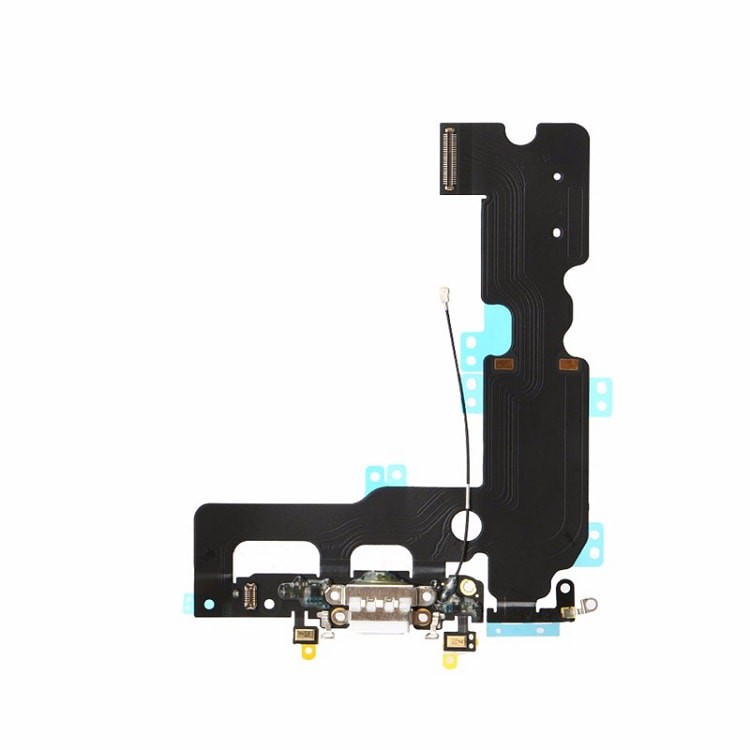 Шлейф для iphone 7 Plus на системный разъем/микрофон белый