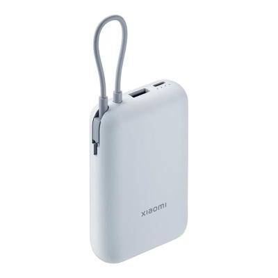 Внешний аккумулятор повербанк XIAOMI Mi Power Bank 20000mAh 22.5W с встоенным кабелем светло-серый RU BHR9738GL