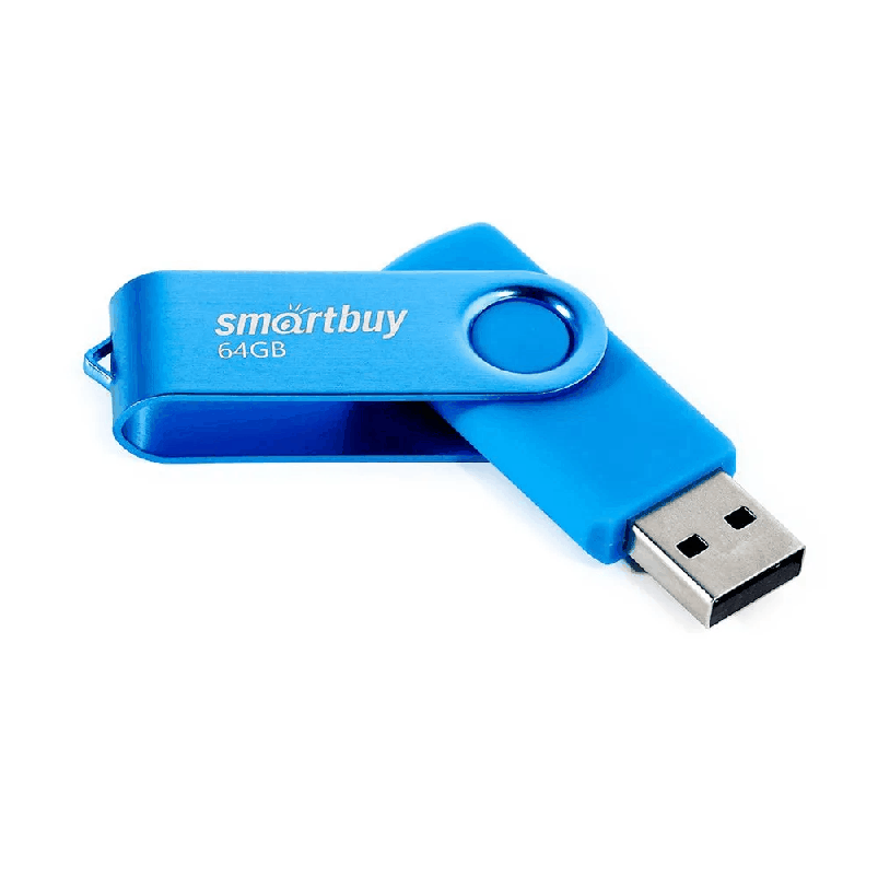 Изображение Флеш-накопитель Smartbuy Twist синий 64Gb Изображение Флеш-накопитель Smartbuy Twist синий 64Gb