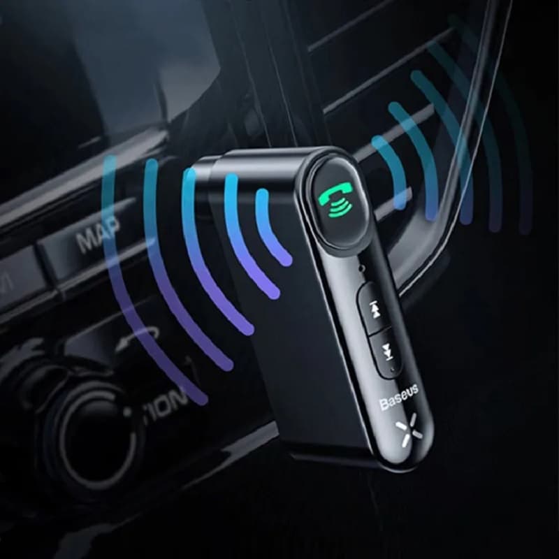 Изображение Блютуз aux FM трансмиттер bluetooth адаптер ресивер Baseus Qiyin AUX Car Receiver BSBA-02 черный WXQY-01/WXQY010001 сайта akstel.ru фото Блютуз aux FM трансмиттер bluetooth адаптер ресивер Baseus Qiyin AUX Car Receiver BSBA-02 черный WXQY-01/WXQY010001