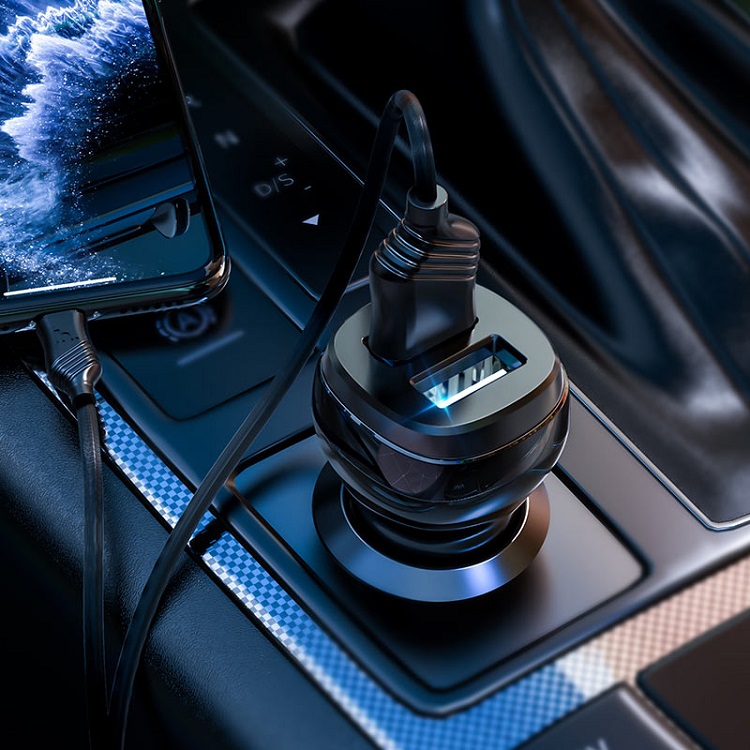 Изображение Автомобильное зарядное устройство HOCO Z40 2USB 2.4A черное фото Автомобильное зарядное устройство HOCO Z40 2USB 2.4A черное
