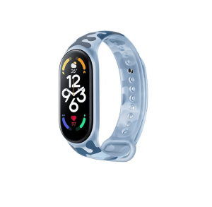 Ремешок для Mi  Band 7 светящийся синий камуфляж Xiaomi M2203AS1