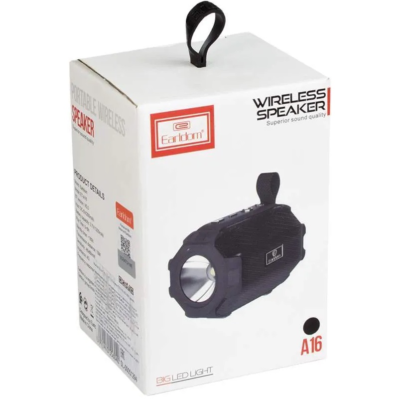 Колонка блютуз Ealdom ET-A16 1200mAh черная