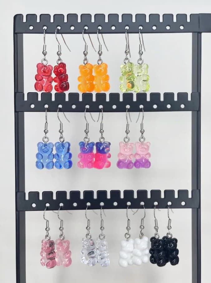 Комплект сережек мишки 1 пара