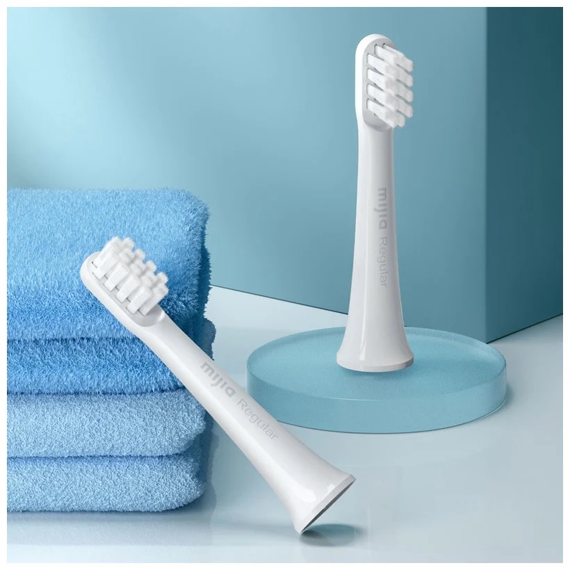 Сменные насадки для зубной щетки Xiaomi Mi Electric Toothbrush T100 белая 3шт белая щетина MBS302 Сменные насадки для зубной щетки Xiaomi Mi Electric Toothbrush T100 белая 3шт белая щетина MBS302