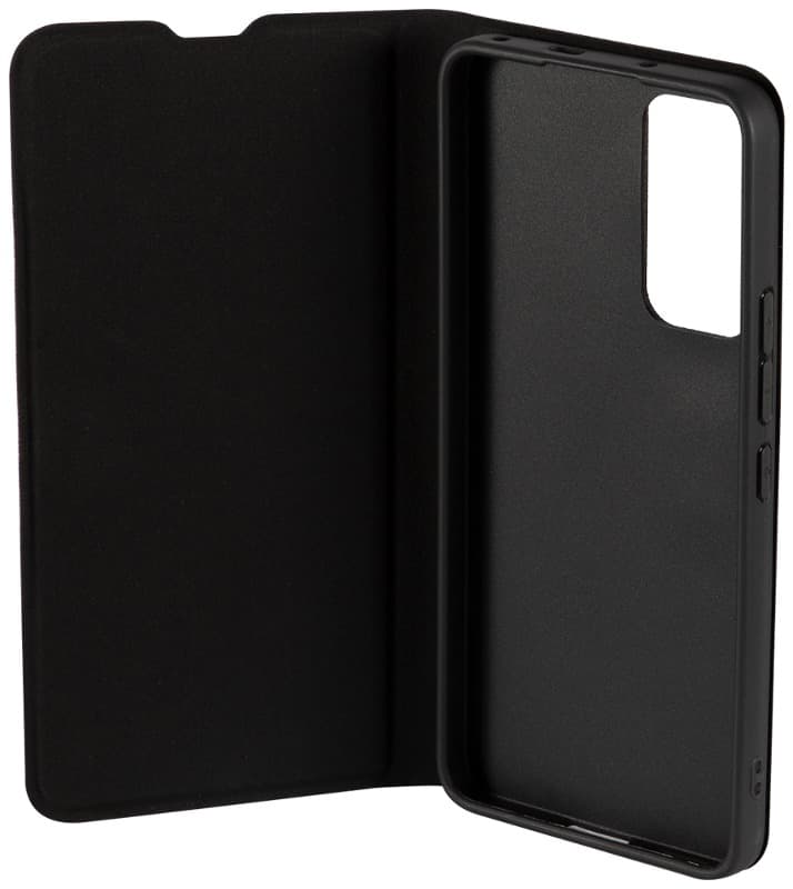 фото Чехол-книжка для Xiaomi 12 Lite Red Line с застежкой на магнитах черный