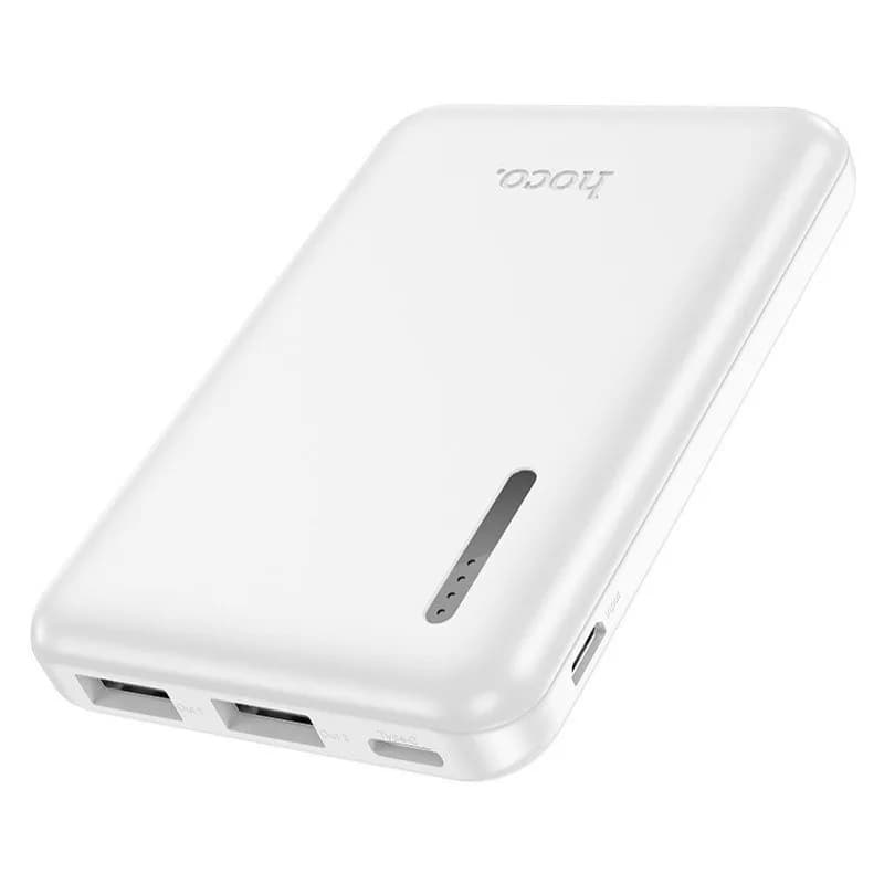 фото Внешний аккумулятор повербанк Power bank HOCO J115 5000mAh ультратонкий белый