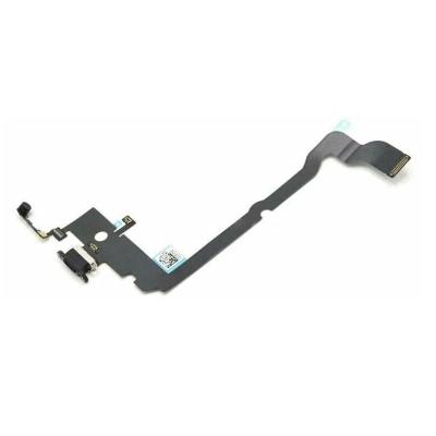 Шлейф для iphone XS на системный разъем/микрофон черный