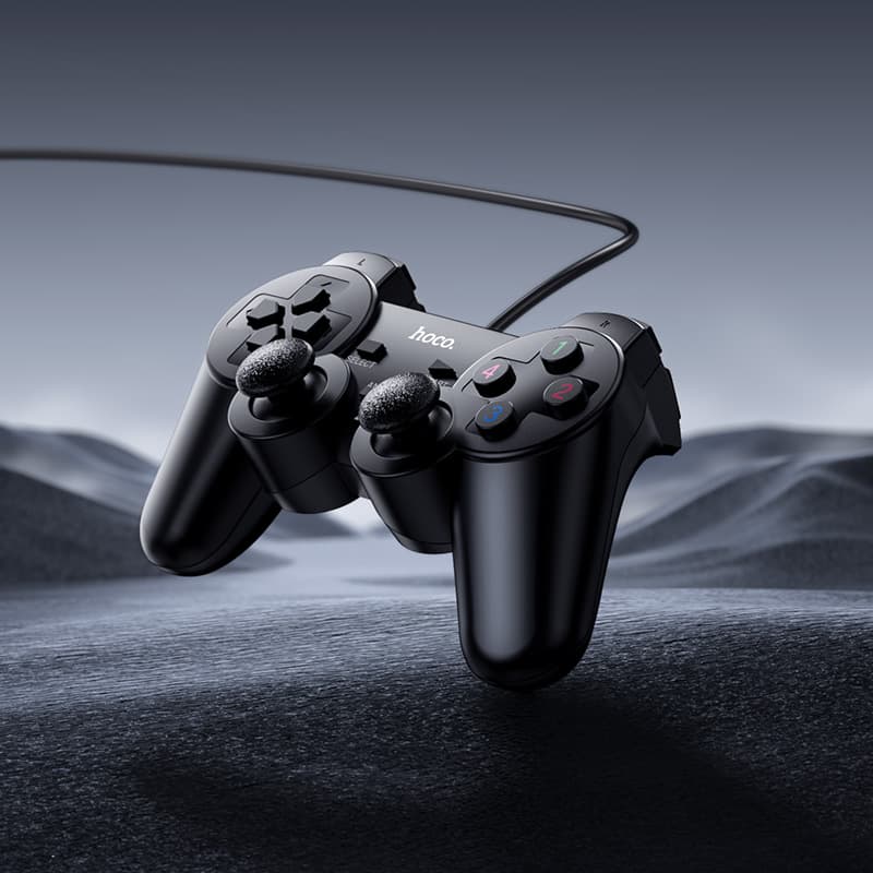 Геймпад проводной игровой контроллер Hoco GA3 черный