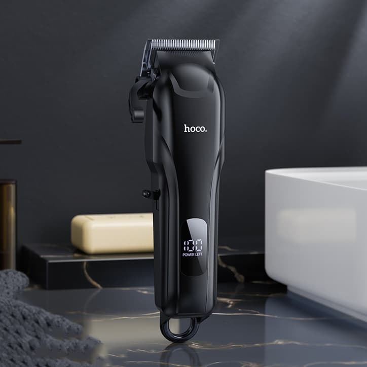 Машинка для стрижки волос Hoco HP24 с дисплеем 2000mAh черный
