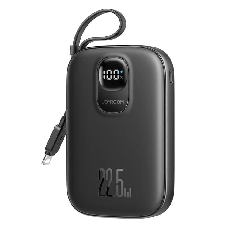 Изображение Внешний аккумулятор повербанк Power bank Joyroom JR-PBF18 10000mAh 22.5W с дисплеем черный фото Внешний аккумулятор повербанк Power bank Joyroom JR-PBF18 10000mAh 22.5W с дисплеем черный
