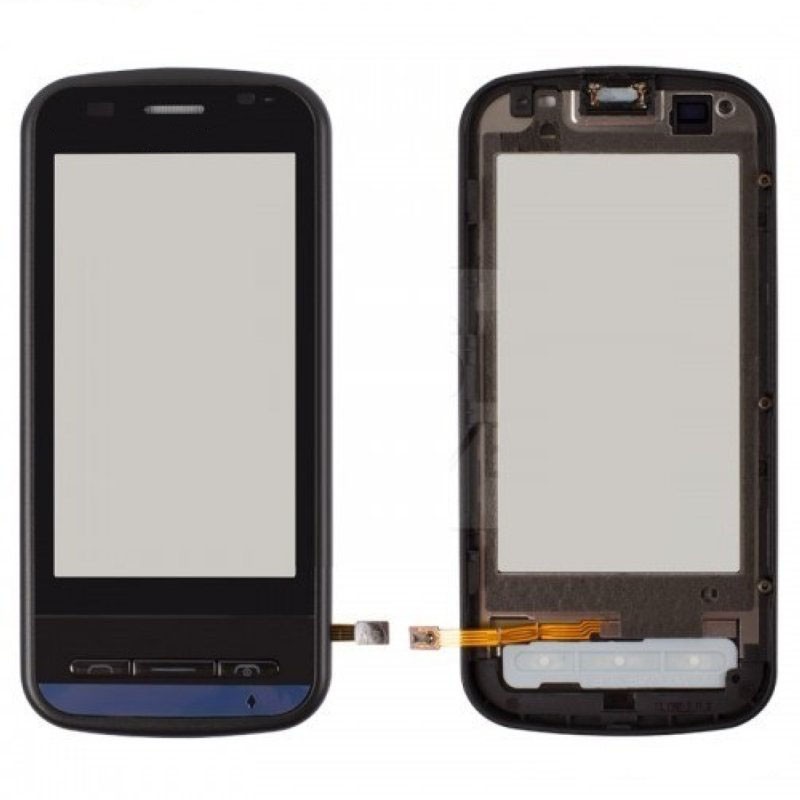 Тачскрин для Nokia C6-00 черный с рамкой