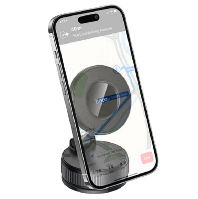 Автомобильный держатель для телефона HOCO H86 магнитный вакуумный поворотная присоска черно-серый