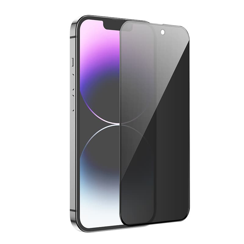 Изображение Защитное стекло для iphone 12 Pro/12 (6.1) HOCO G15 Privacy черное фото Защитное стекло для iphone 12 Pro/12 (6.1) HOCO G15 Privacy черное
