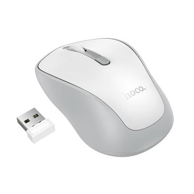 Мышь беспроводная Hoco GM41 двухрежимная 2.4G Bluetooth+USB белая 