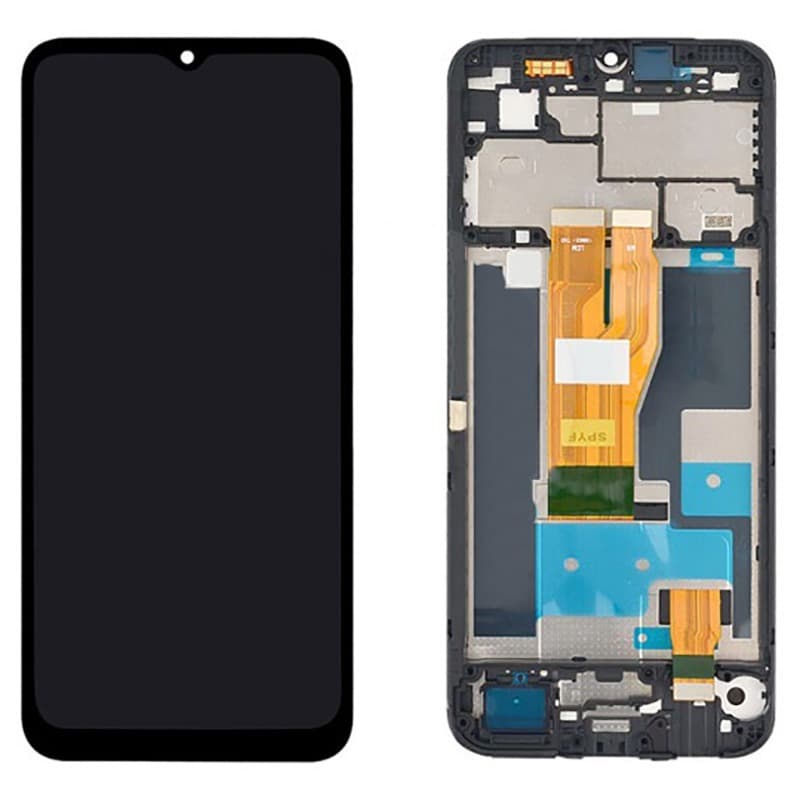 Дисплей для Realme C30 (G) + тачскрин черный с рамкой o