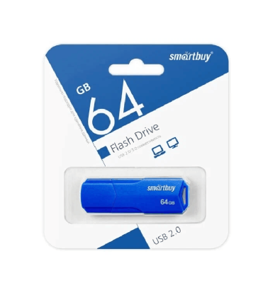 Флеш-накопитель Smartbuy Clue голубой 64Gb
