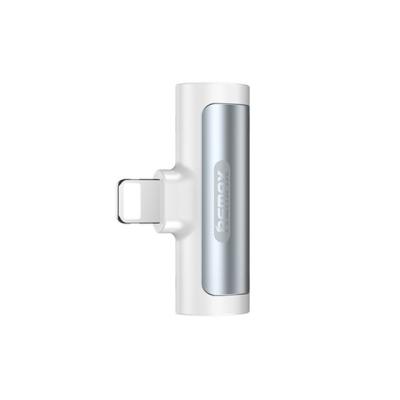 Аудио адаптер переходник для наушников iphone с Lightning на 2 Lightning Remax RL-LA04i белый