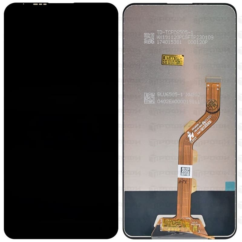 Дисплей для Tecno Camon 15 Pro (L) + тачскрин черный 