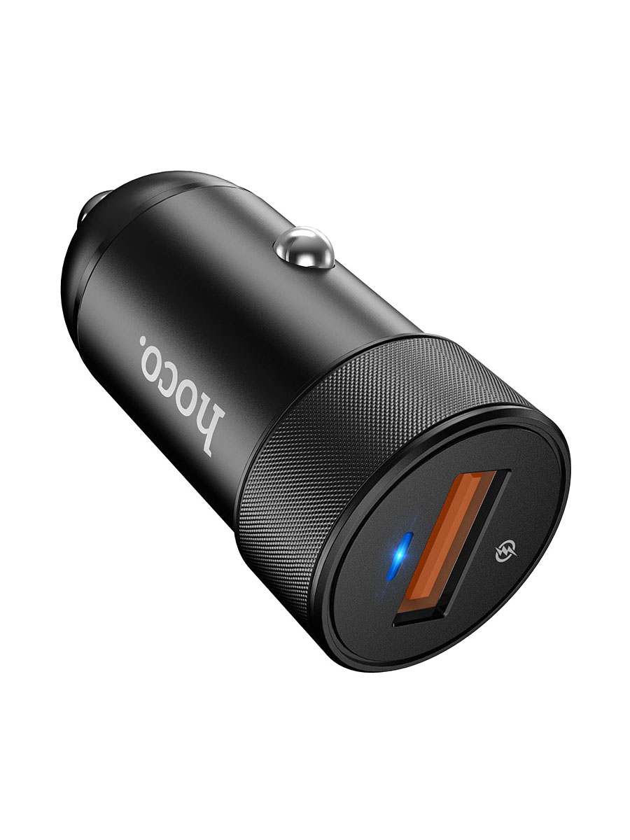 Изображение Автомобильное зарядное устройство HOCO Z32A USB QC3.0 18W 4A черное фото Автомобильное зарядное устройство HOCO Z32A USB QC3.0 18W 4A черное