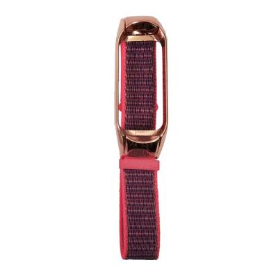Ремешок для Mi Band 3 CBXM301 тканевый с липучкой+металл Red