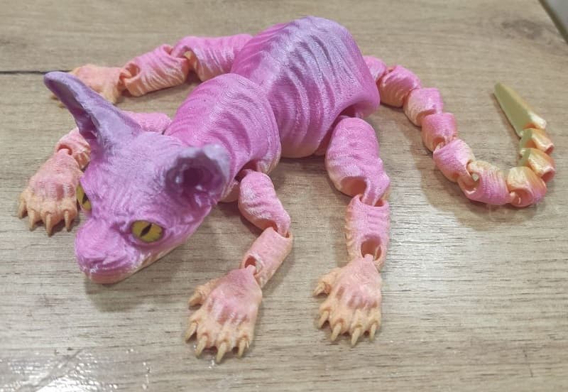 Подвижная игрушка 3D кот Сфинкс 31см Подвижная игрушка 3D кот Сфинкс 31см