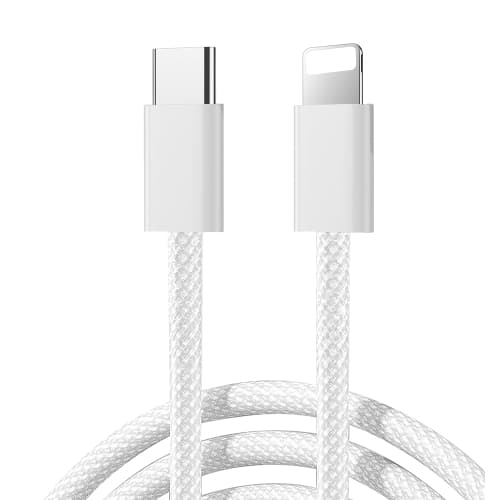 Кабель для зарядки iP Lightning to Type-C Joyroom S-A45 PD 30W 1м в нейлоновой оплетке белый Кабель для зарядки iP Lightning to Type-C Joyroom S-A45 PD 30W 1м в нейлоновой оплетке белый
