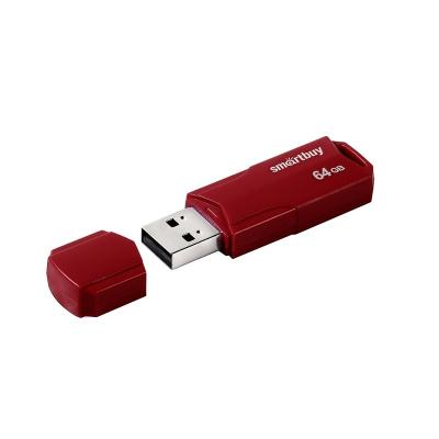 Флеш-накопитель Smartbuy Clue бургунди 64Gb