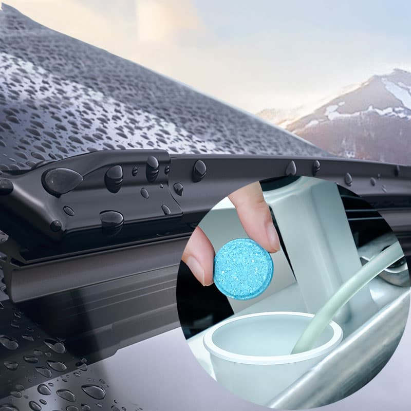 фото Таблетки для чистки стекол и фар стеклоомыватель Baseus Auto Glass Cleaner Effervescent Tablets 12шт CRBLS-02