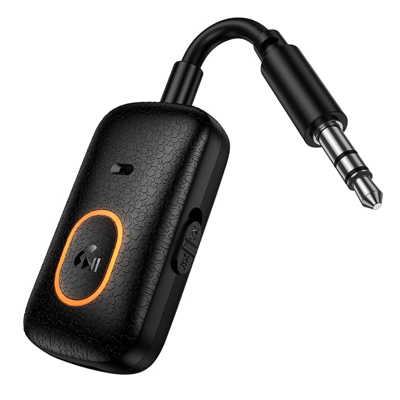 фото Блютуз aux трансмиттер bluetooth адаптер ресивер Hoco E151 черный