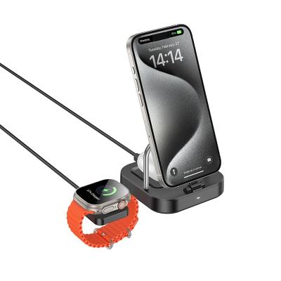 Беспроводное зарядное устройство 3 в 1 HOCO CQ16A Magnetic 5W магнитное черное