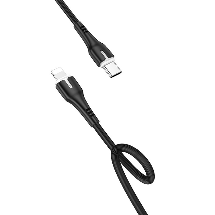 Кабель для зарядки iP Lightning to Type-C HOCO X45 PD 18W 1м 3A черный