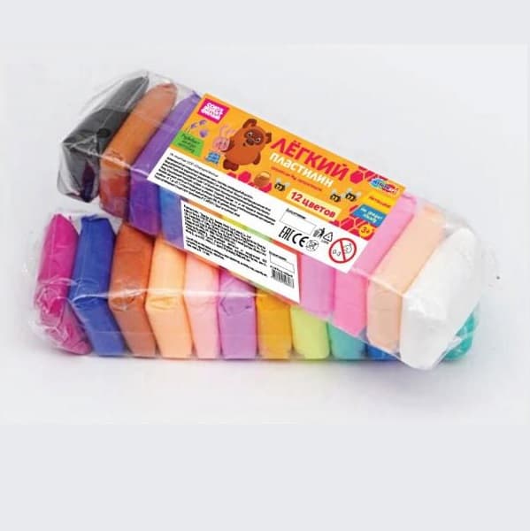 Легкий воздушный пластилин Союзмультфильм 12шт